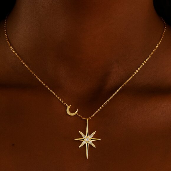 "Primrose" Lab Diamond Necklace - Picture 2 of 2